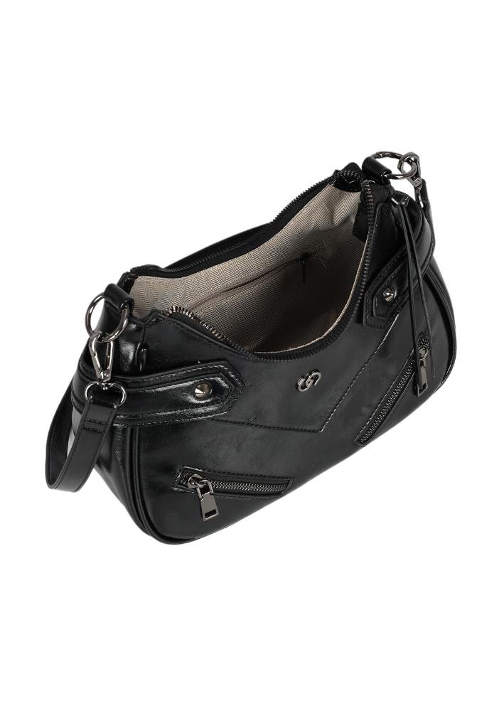 Bolsa Pequena Feminina Rock Gash Preto 5