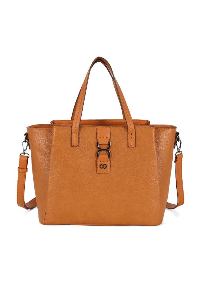Bolsa Tote Feminina Gash Com Três Divisorias Marrom 5