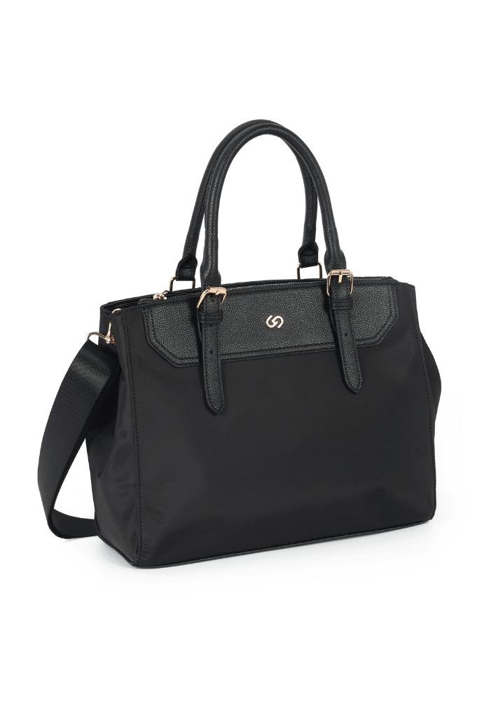 Bolsa Feminina Vera Média Transversal Gash Preto 2