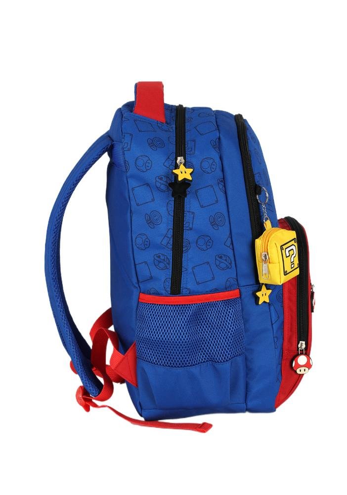 Mochila de Costas Super Mario Bros Com Porta Moedas Up4you Azul 5