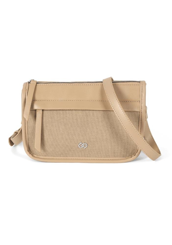 Bolsa Gash Feminina Transversal para Passeio Bege 2