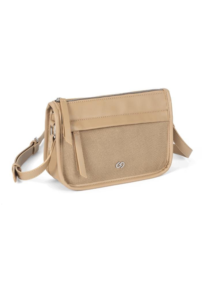 Bolsa Gash Feminina Transversal para Passeio Bege 4
