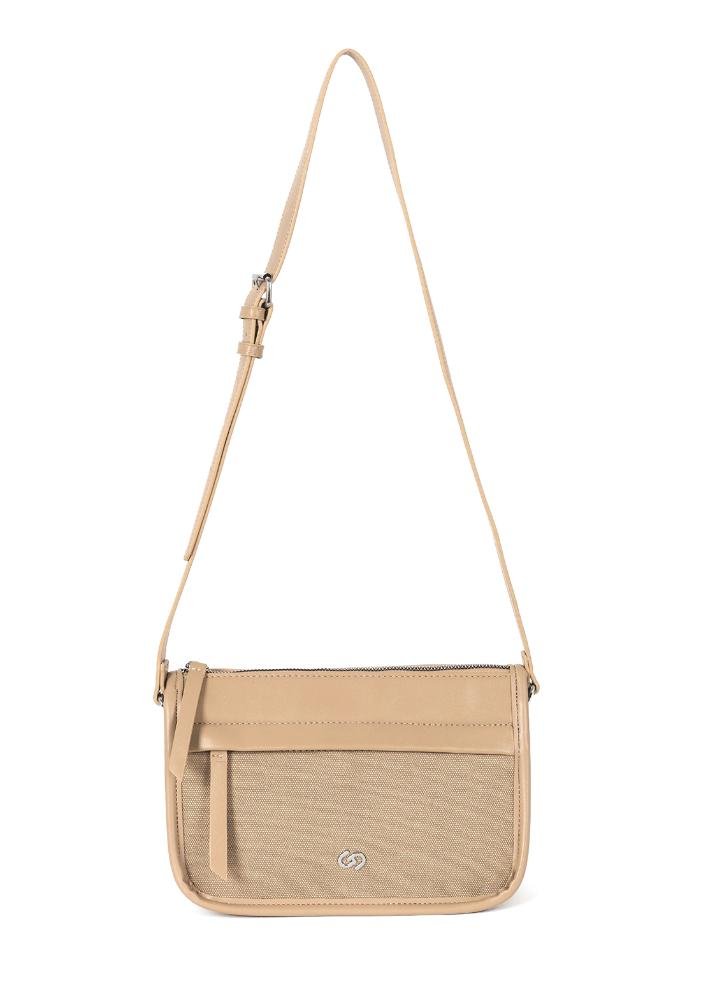 Bolsa Gash Feminina Transversal para Passeio Bege 5
