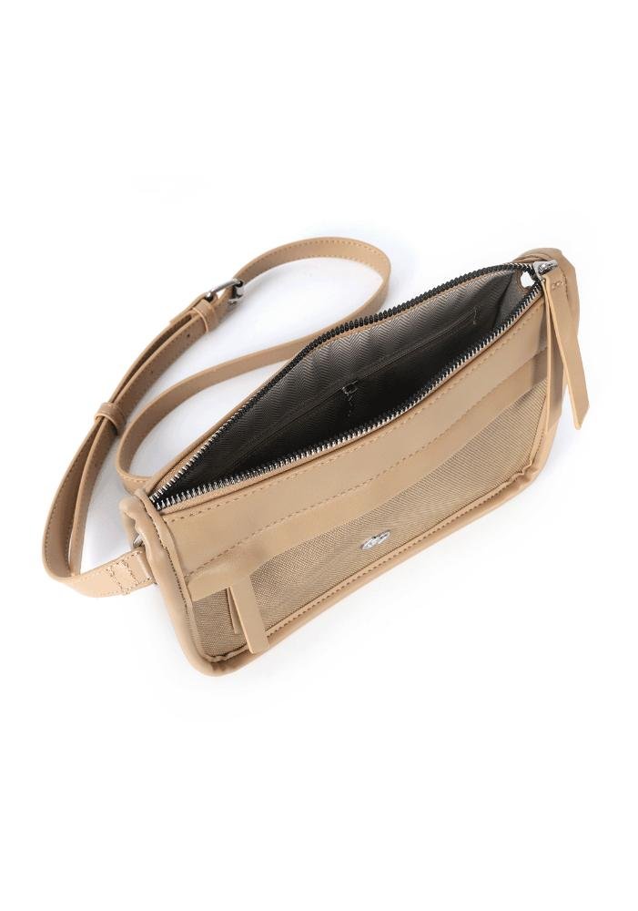 Bolsa Gash Feminina Transversal para Passeio Bege 8