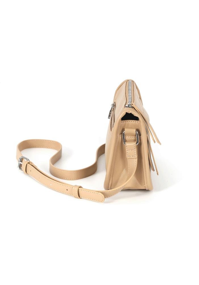 Bolsa Gash Feminina Transversal para Passeio Bege 9