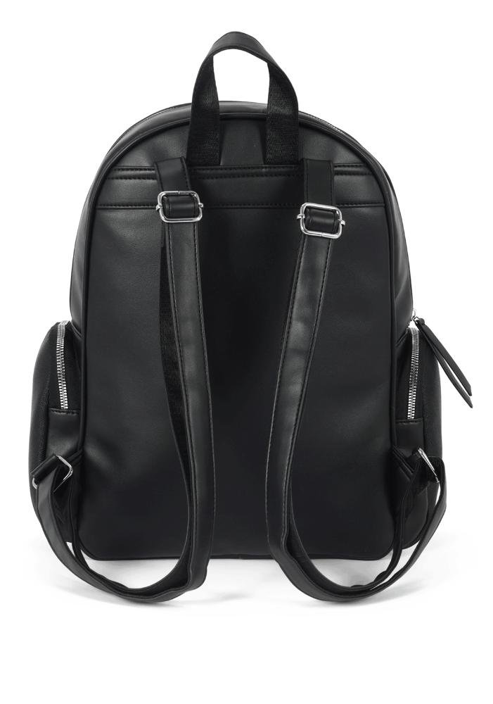 Mochila Feminina Gash em PU para Trabalho e Dia a Dia com Bolso Frontal e Alça Regulável Preto 4