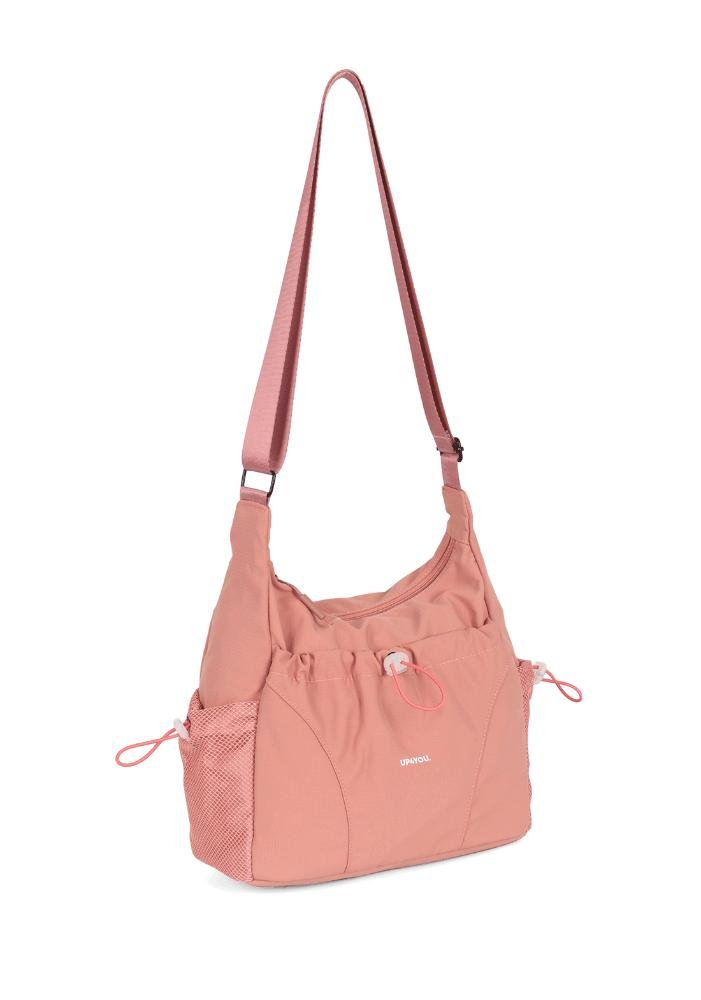 Bolsa Média Transversal Em Náilon Up4you Rosa 3