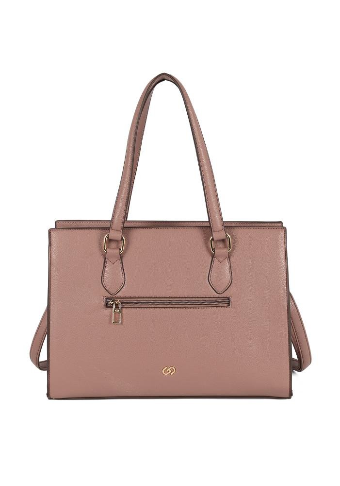 Bolsa Gold Feminina de Ombro Gash Bege 4