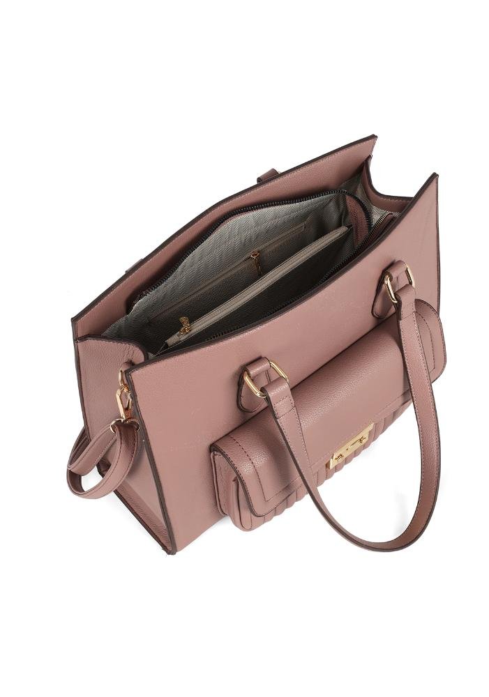 Bolsa Gold Feminina de Ombro Gash Bege 6