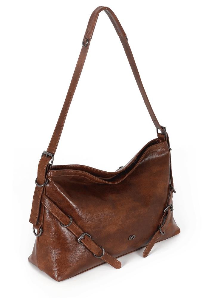 Bolsa Sarah de Ombro Feminina Gash Marrom 2