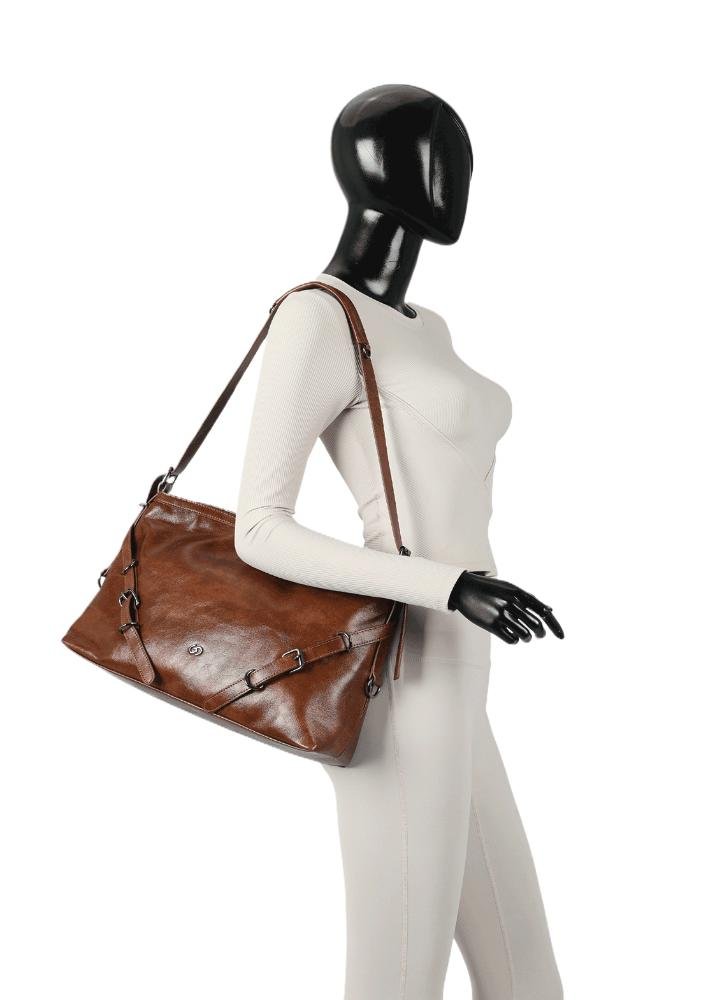 Bolsa Sarah de Ombro Feminina Gash Marrom 3