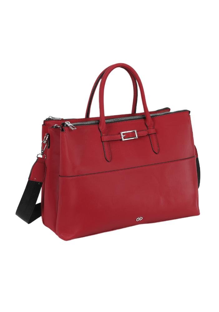 Bolsa Feminina Pasta Executiva Gash Para Notebook Vermelho 2