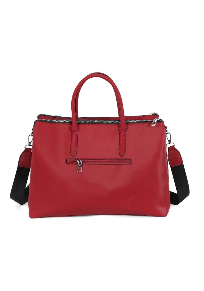 Bolsa Feminina Pasta Executiva Gash Para Notebook Vermelho 4