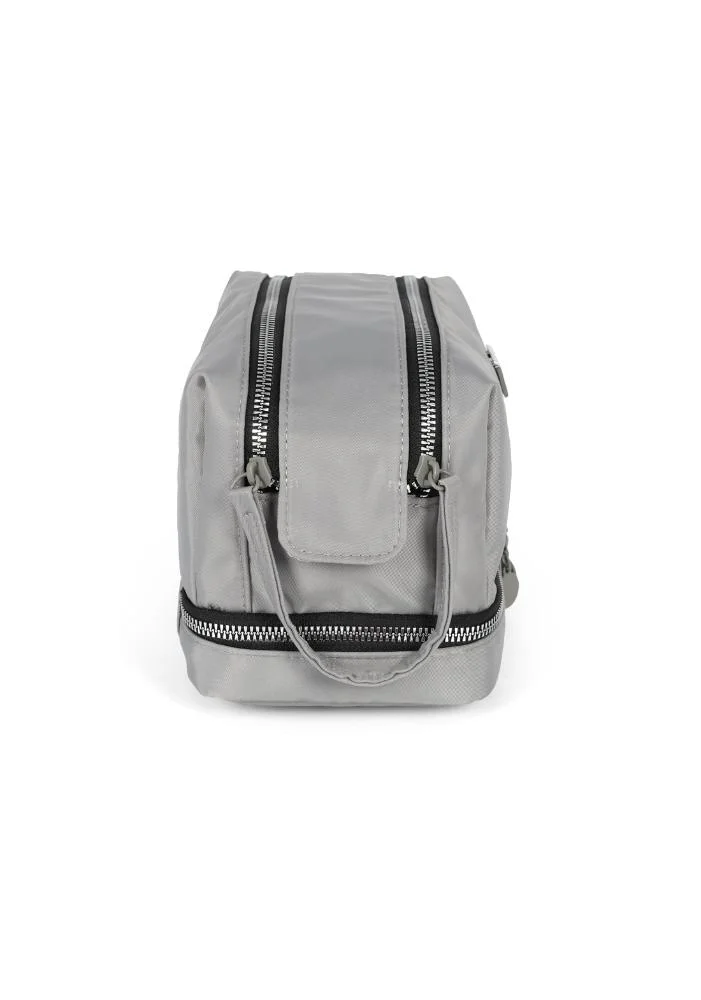 Necessaire Feminina Com Dois Compartimentos Gash Cinza 2