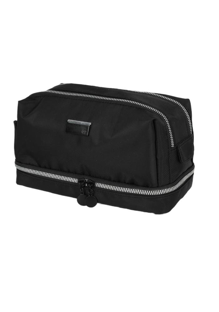 Necessaire Feminina Com Dois Compartimentos Gash Preto 2