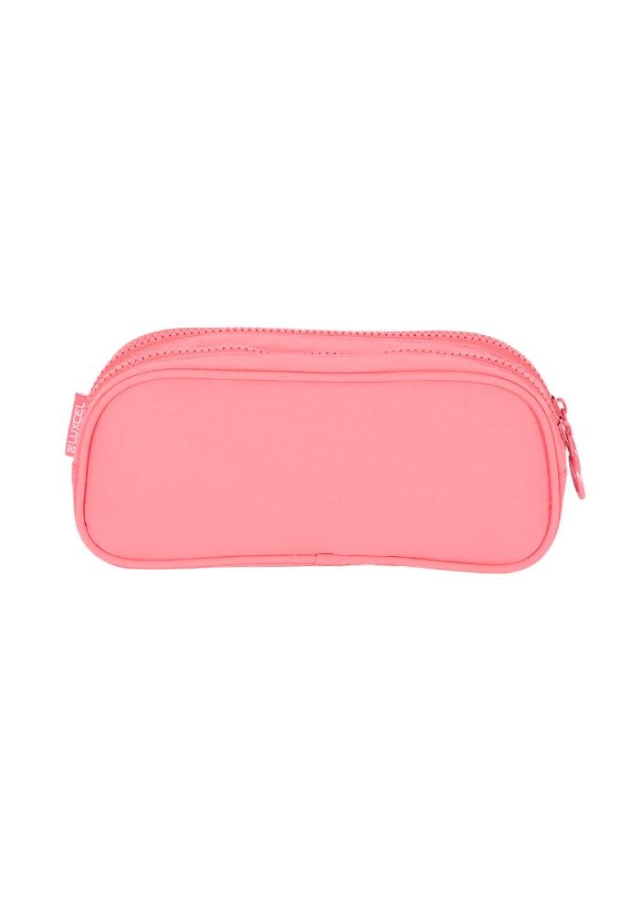 Estojo Duplo Juvenil Escolar Crinkle Up4you Salmão 3