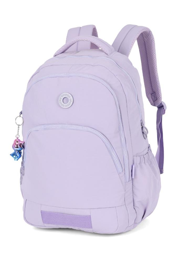 Mochila De Costas Juvenil Crinckle Up4you Roxo 2