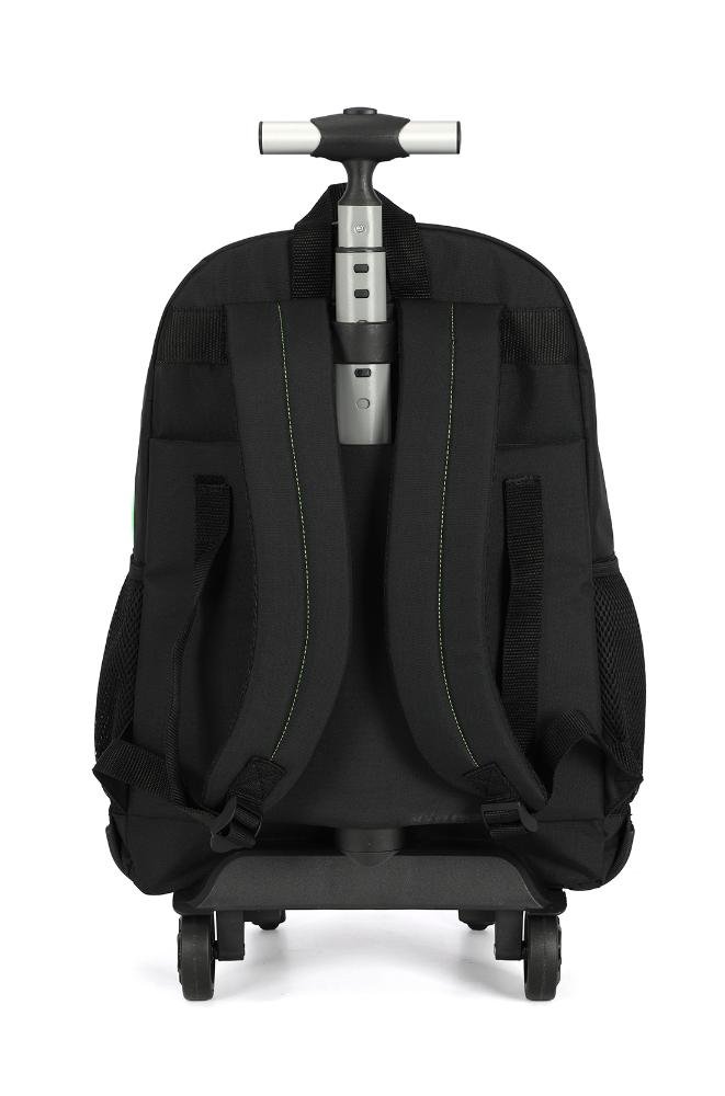 Mochila de Rodinhas 360 Média Juvenil de Costas Loud Green Verde 4
