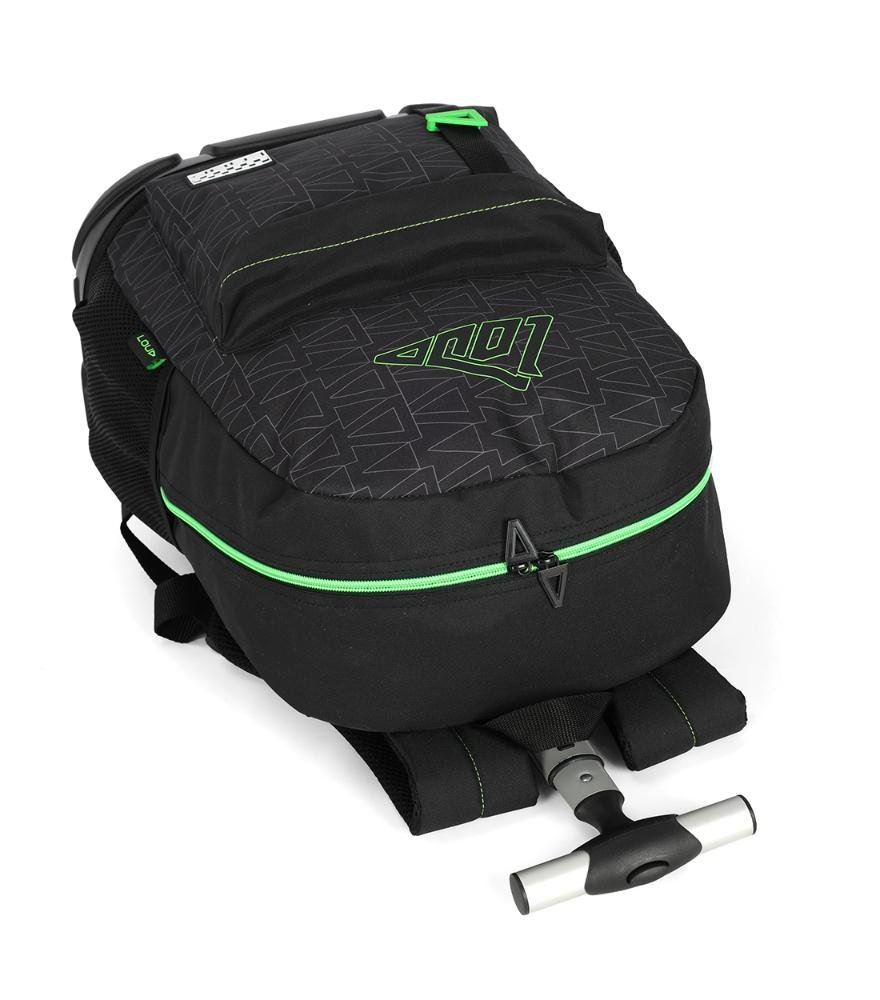 Mochila de Rodinhas 360 Média Juvenil de Costas Loud Green Verde 5
