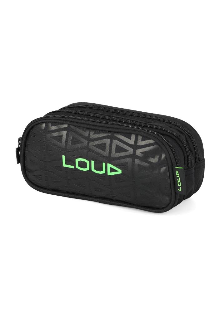 Estojo Triplo Juvenil Loud Up4you Preto 3
