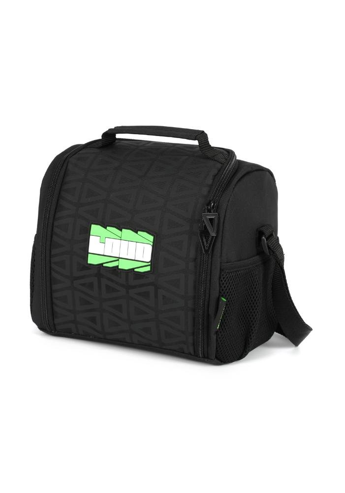Lancheira Loud Porta Garrafa Juvenil Up4you Preto/Verde 2