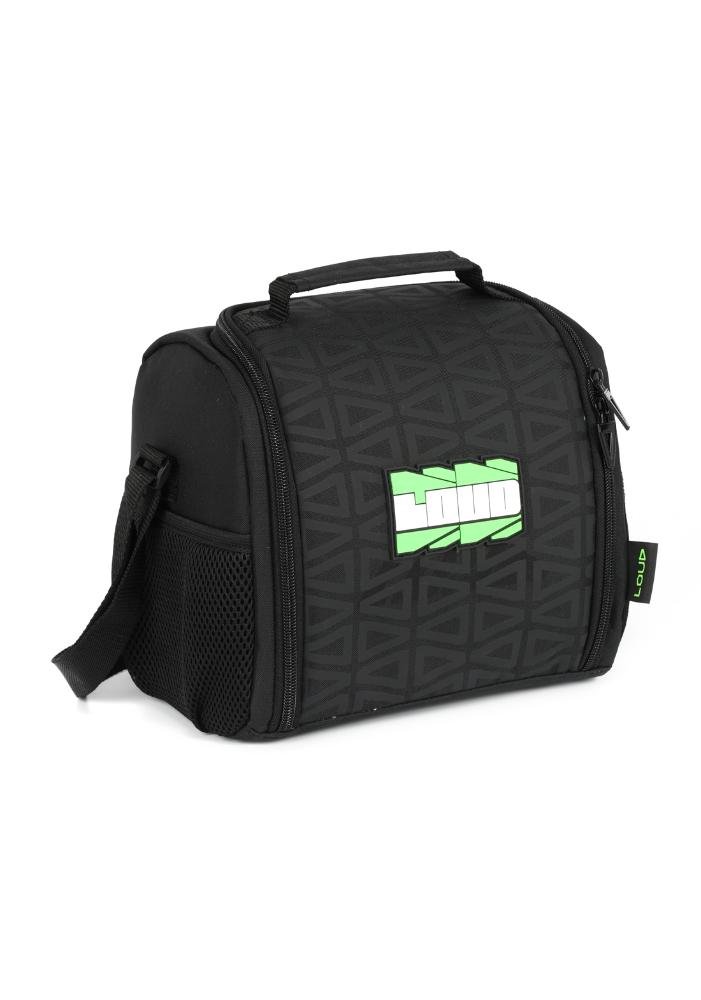 Lancheira Loud Porta Garrafa Juvenil Up4you Preto/Verde 3