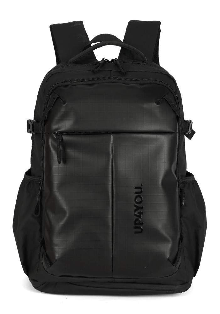 Mochila de Costas Grande Em PU Com Compartimento para Notebook