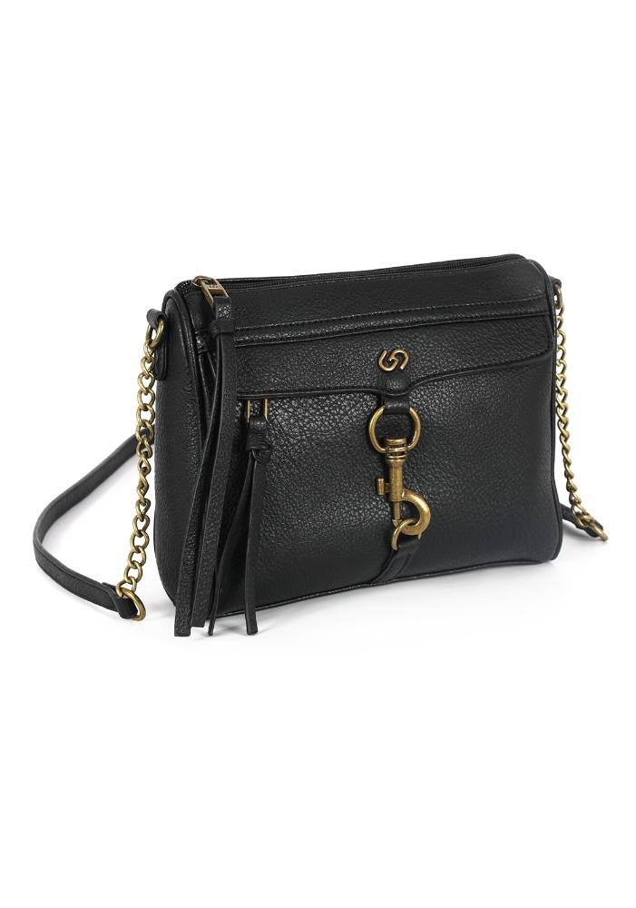 Bolsa Feminina Transversal Horse Gash Preto 2