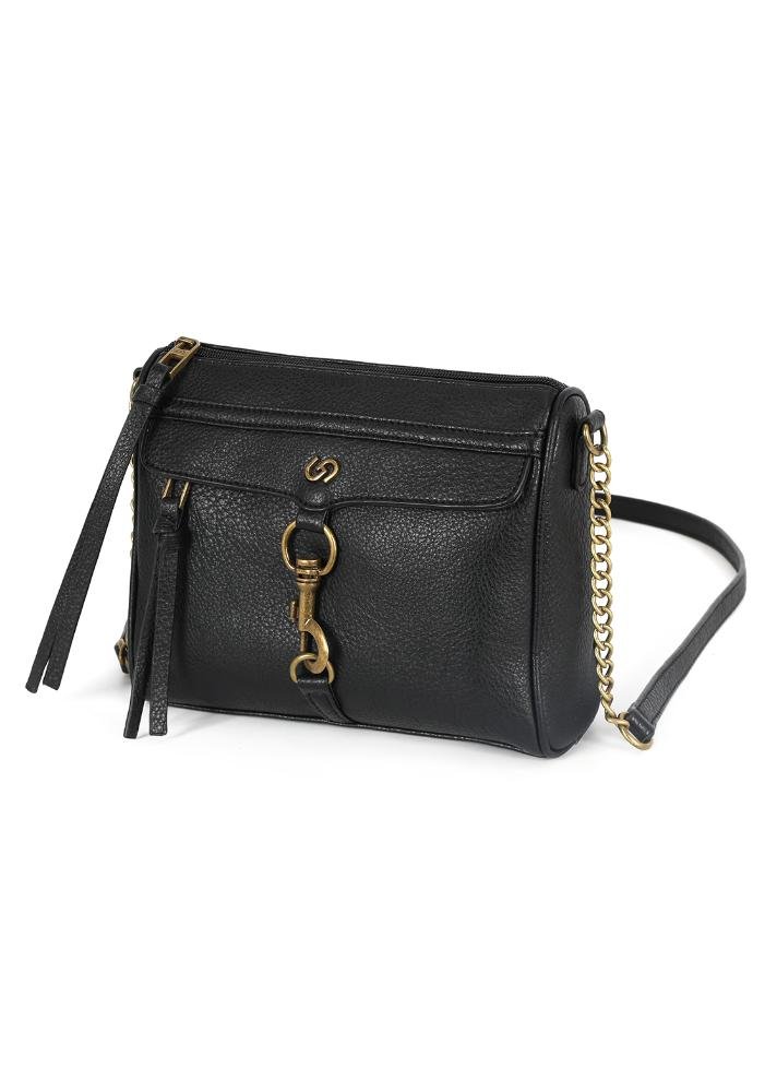 Bolsa Feminina Transversal Horse Gash Preto 3
