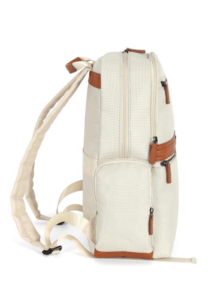 Mochila Feminina Gash C/ Compartimento para Notebook Bege 5