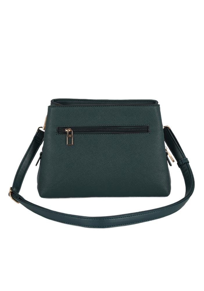 Bolsa Feminina Carol Transversal Gash Verde Escuro 4