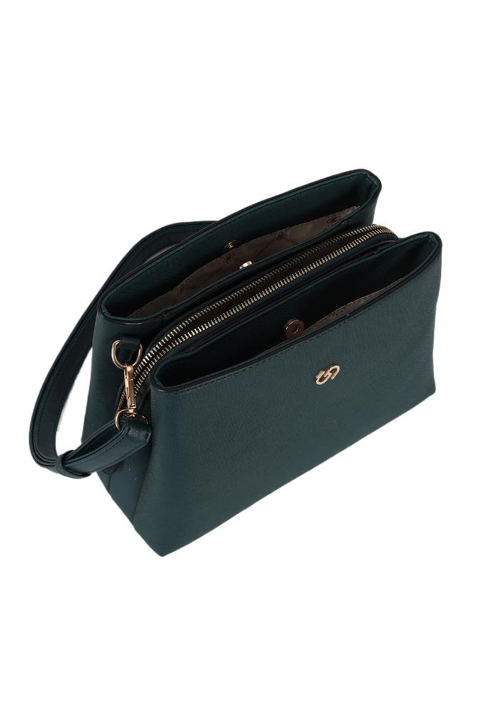 Bolsa Feminina Carol Transversal Gash Verde Escuro 5
