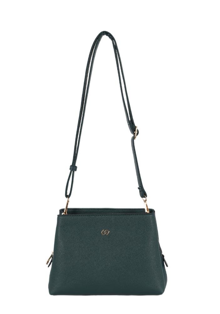 Bolsa Feminina Carol Transversal Gash Verde Escuro 7