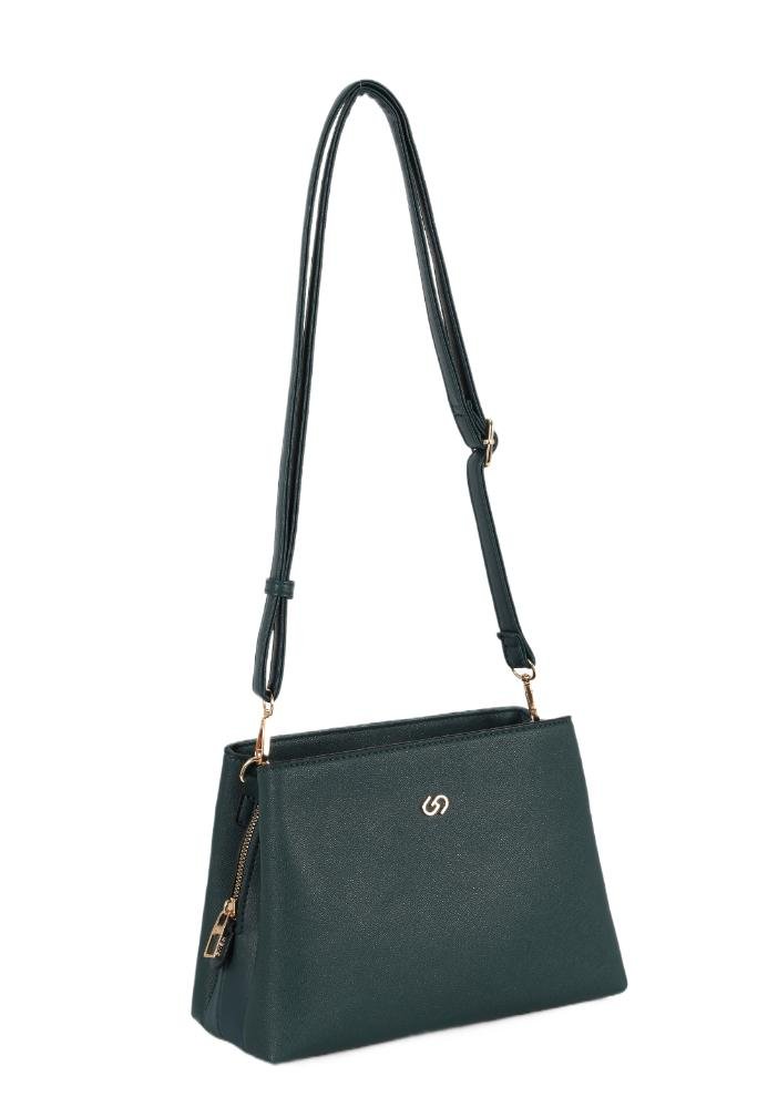 Bolsa Feminina Carol Transversal Gash Verde Escuro 8