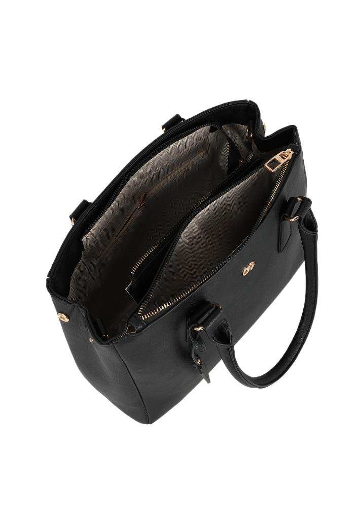 Bolsa Tote Feminina De Ombro Catarina Gash Preto 6