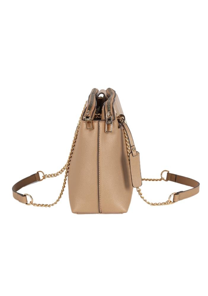 Bolsa Feminina Transversal Catarina Gash Bege 7