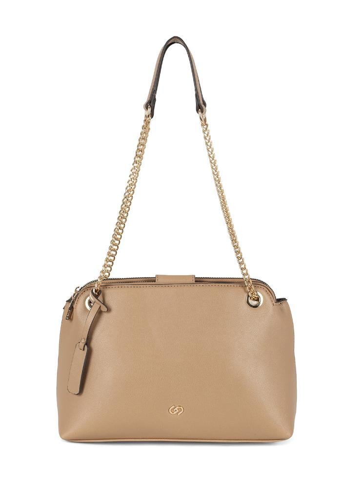 Bolsa Feminina Transversal Catarina Gash Bege 9