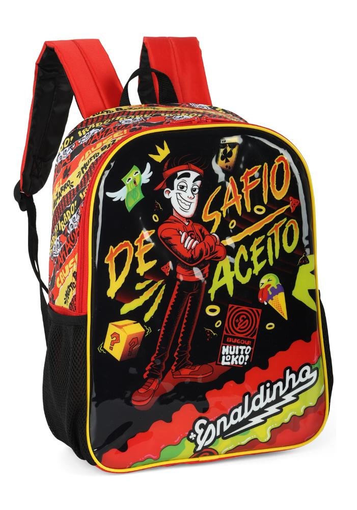 Mochila de Costas Infantil Enaldinho 16 polegadas By Up4you Preto 3