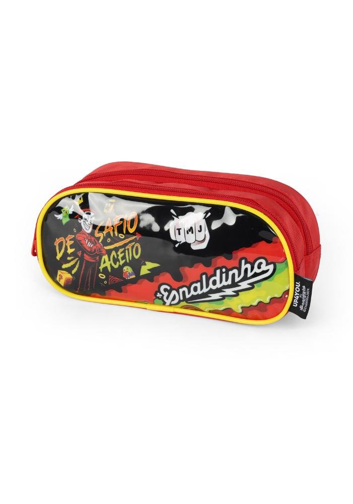 Estojo Duplo Infantil Enaldinho By Up4you Preto 2