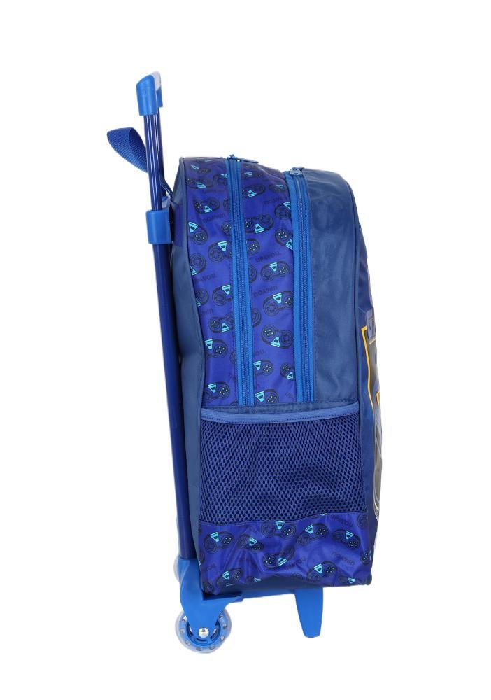 Mochila de Rodinhas Infantil Gamer Média By Up4you Azul 4