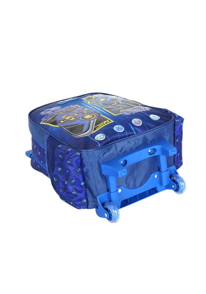 Mochila de Rodinhas Infantil Gamer Média By Up4you Azul 5
