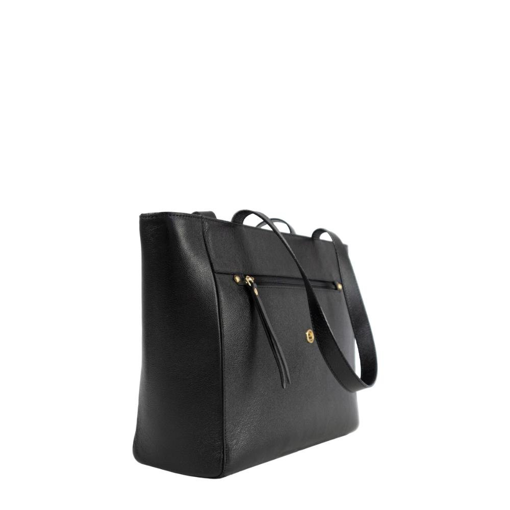 Bolsa Couro Ombro Elisabeth II BM-693 Le Postiche Preto 4