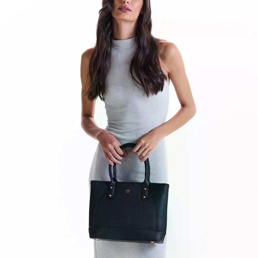 Bolsa Mão Essentials SS23016CA Le Postiche Preto 8