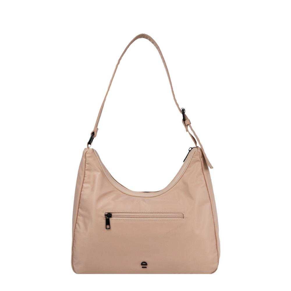 Bolsa Ombro Nylon Matelassê YG286 Le Postiche Bege 2