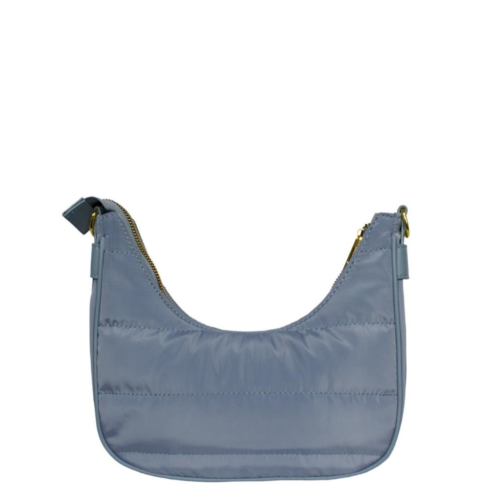 Bolsa Ombro Canoa Matelassê LPN0024 Le Postiche Azul 3