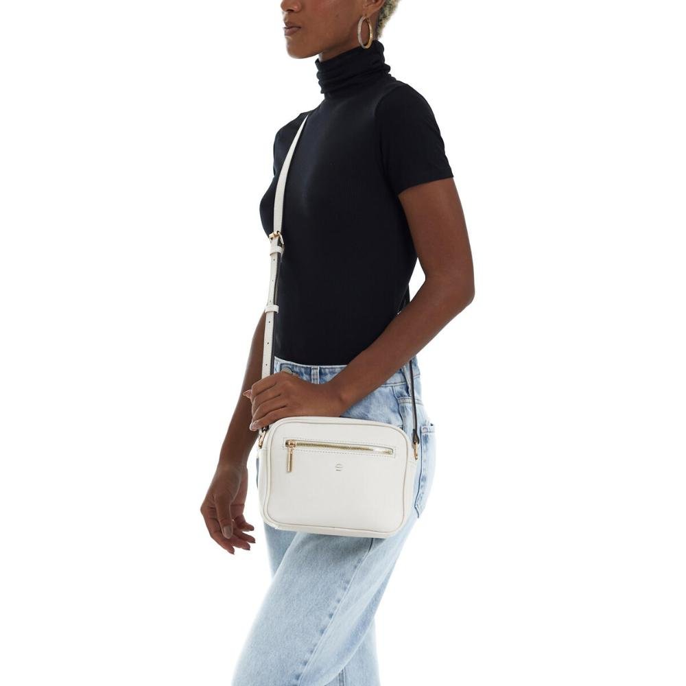 Bolsa Tiracolo Saffiano Basic BS67375LP Le Postiche Branco 2