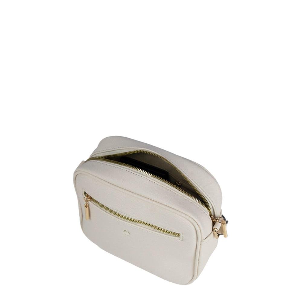 Bolsa Tiracolo Saffiano Basic BS67375LP Le Postiche Branco 5