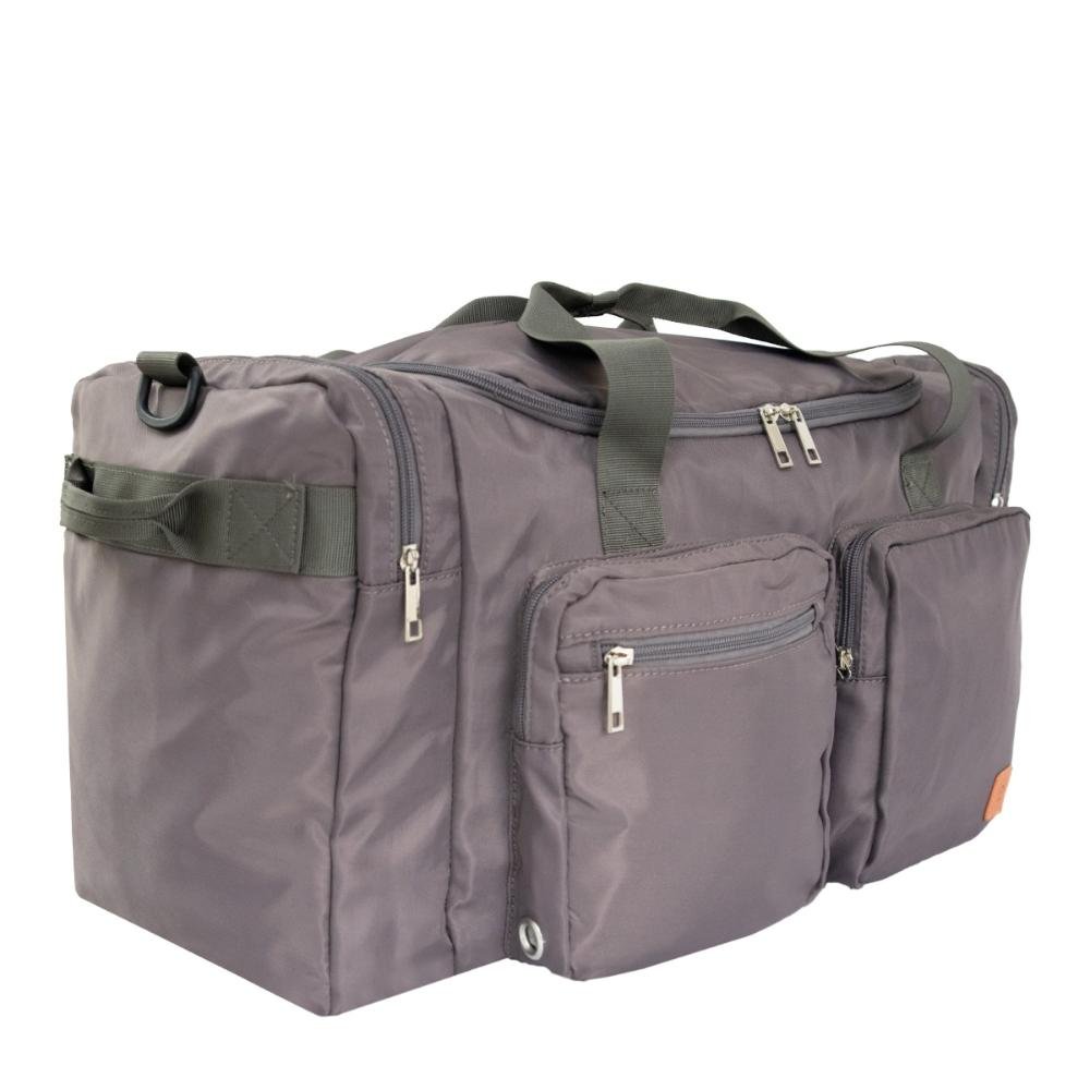 Bolsa de Viagem Nylon LPN0033 Le Postiche Cinza 3