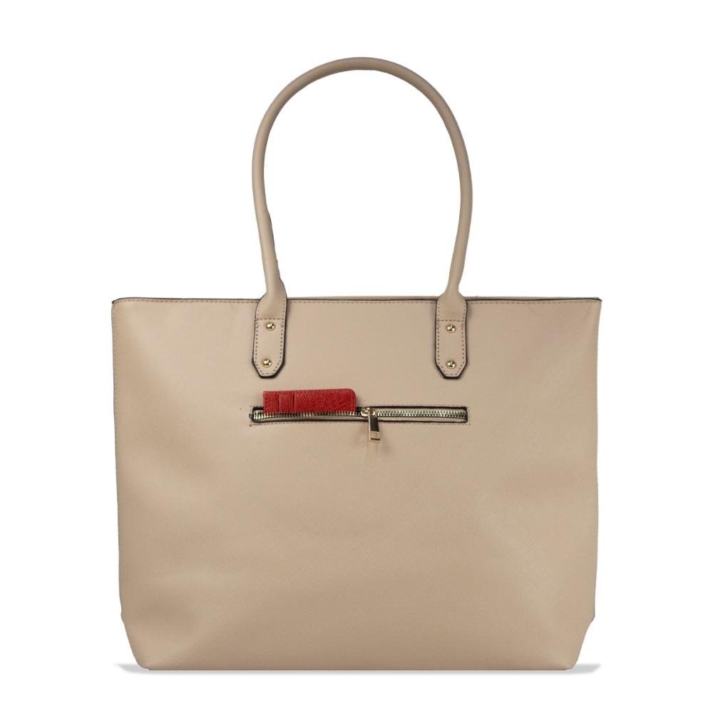 Bolsa Ombro Tote Essentials SS23013CA Le Postiche Nude 2