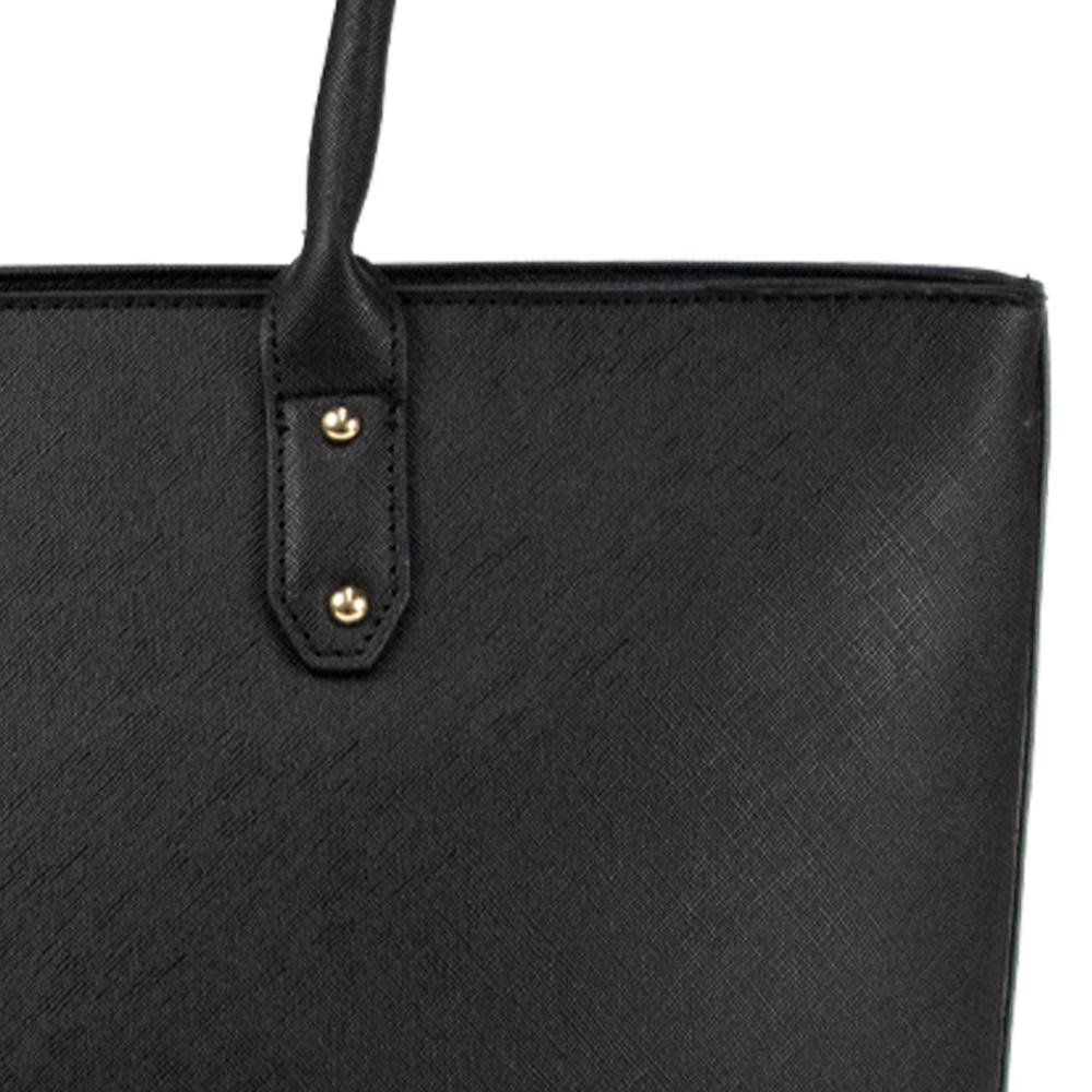 Bolsa Ombro Tote Essentials SS23013CA Le Postiche Preto 5